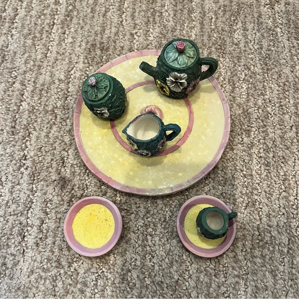 Vintage Flower Mini Tea Set